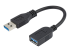 StarTech.com 6in Short USB 3.0 Extension Adapter Cable (USB-A Male to USB-A Female) - Oikea kulma