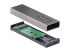 StarTech.com USB-C 10Gbps to M.2 NVMe or M.2 SATA SSD Enclosure, Tool-free M.2 PCIe/SATA NGFF SSD Enclosure, Portable Aluminum Case, USB Type-C & USB-A Host Cables, For 2230/2242/2260/2280 - Oikea kulma